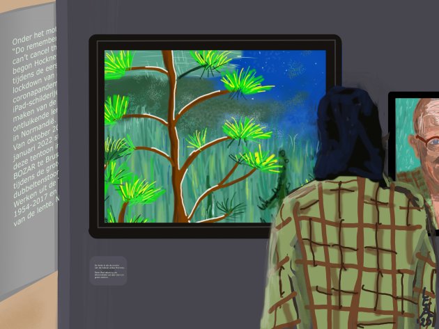 Mensen kijken kunst